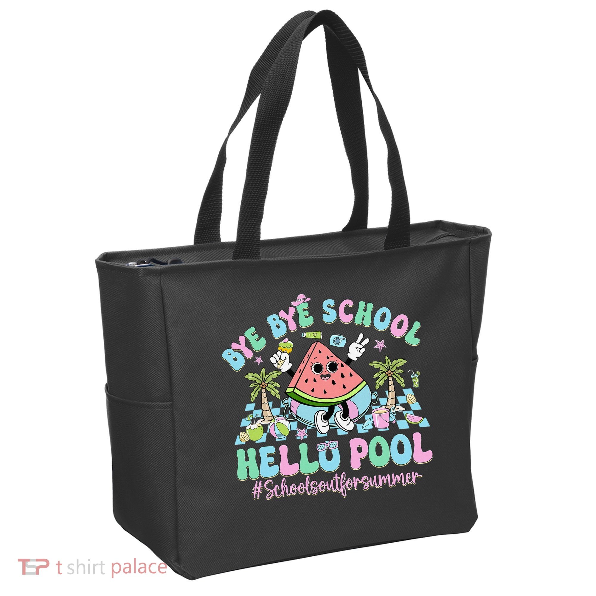 Bye Bye School Hello Pool Schools Out For Summer Teacher Tote Bag