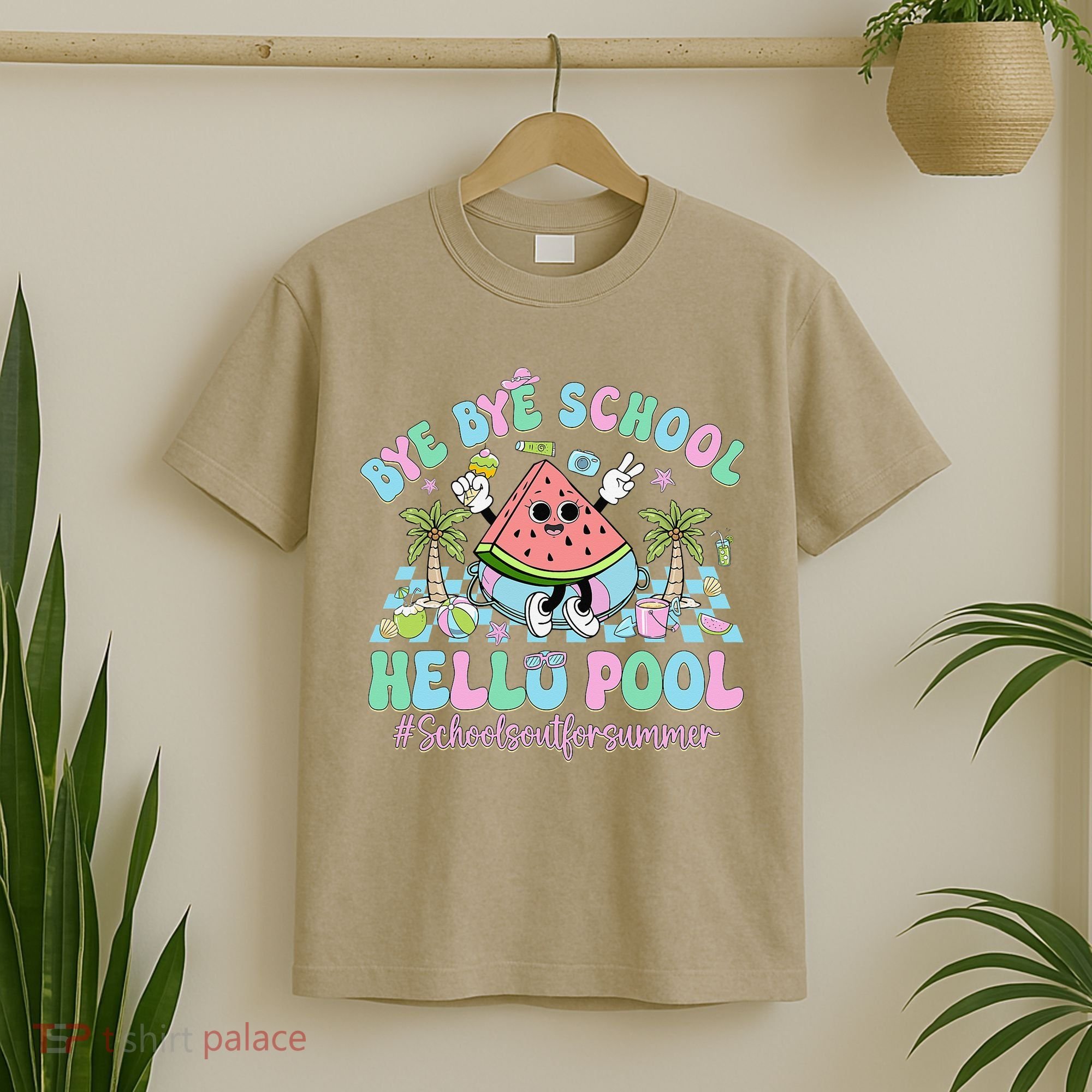 Bye Bye School Hello Pool Schools Out For Summer Teacher T-Shirt