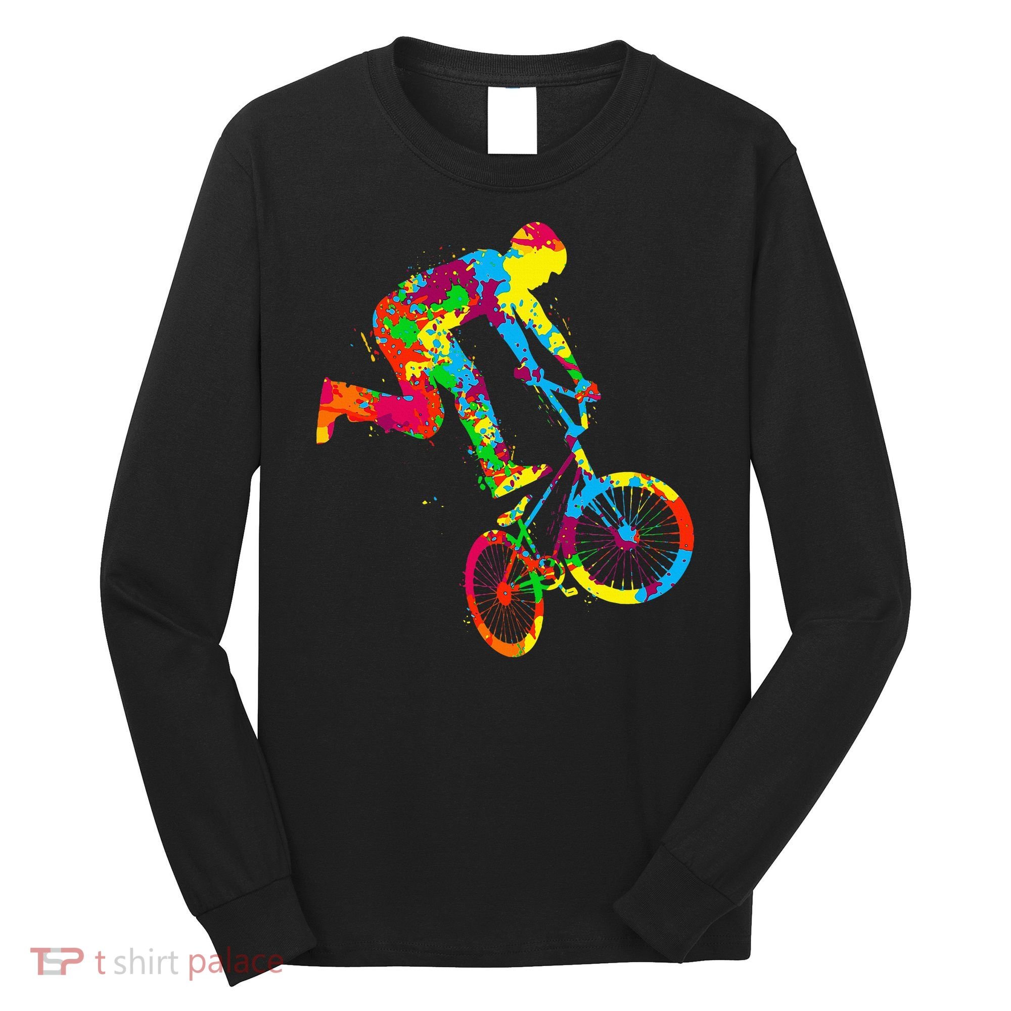 Bmx Bike Stunt Rider Children Long Sleeve Shirt