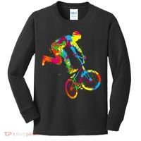 Bmx Bike Stunt Rider Children Kids Long Sleeve Shirt thumb 0