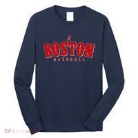 Boston Baseball Sports Fan Long Sleeve Shirt thumb 0