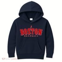 Boston Baseball Sports Fan Kids Hoodie thumb 0