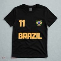 Brasil Brazil Soccer Jersey Football Number 11 Brazilian T-Shirt thumb 5