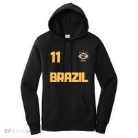 Brasil Brazil Soccer Jersey Football Number 11 Brazilian Women's Hoodie thumb 0