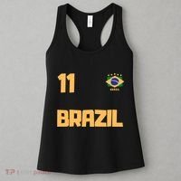Brasil Brazil Soccer Jersey Football Number 11 Brazilian Women's Tank Top thumb 3