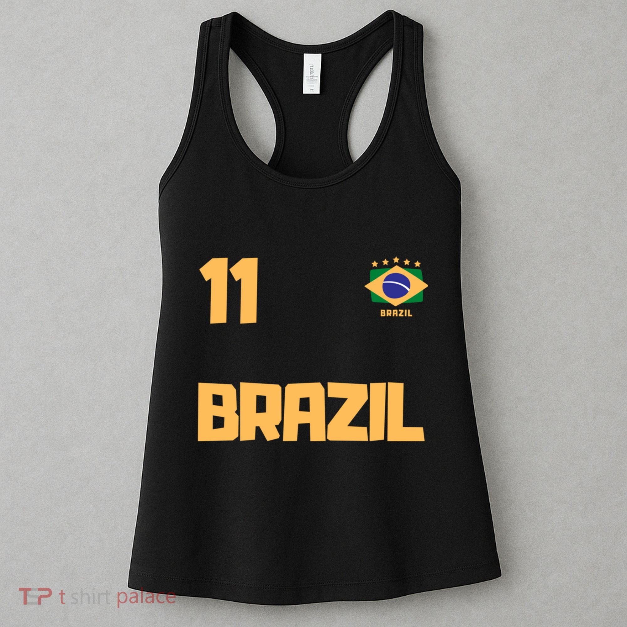 Brasil Brazil Soccer Jersey Football Number 11 Brazilian Women's Tank Top