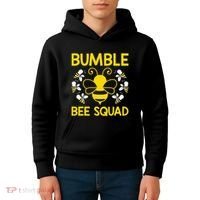 Bumble Bee Squad Bumblebee Team Group Kids Hoodie thumb 4