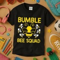 Bumble Bee Squad Bumblebee Team Group Kids T-Shirt thumb 3