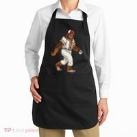 Bigfoot Baseball Sasquatch Playing Baseball Player Apron thumb 2