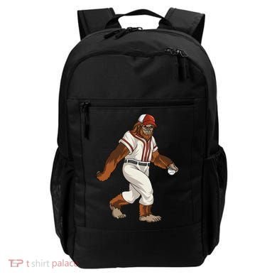 Bigfoot Baseball Sasquatch Playing Baseball Player Backpack