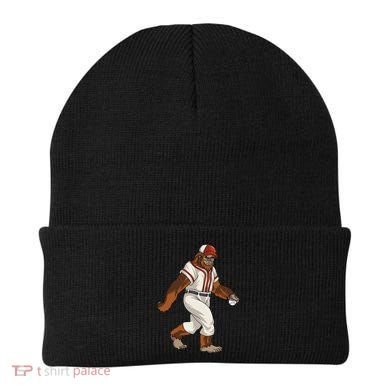 Bigfoot Baseball Sasquatch Playing Baseball Player Beanie
