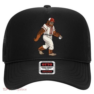 Bigfoot Baseball Sasquatch Playing Baseball Player Hat
