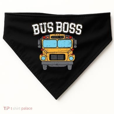 Bus Boss School Service Student Delivery Specialist USA-Made Doggie Bandana