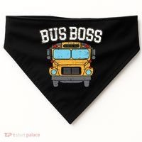 Bus Boss School Service Student Delivery Specialist USA-Made Doggie Bandana thumb 0