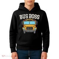 Bus Boss School Service Student Delivery Specialist Kids Hoodie thumb 4