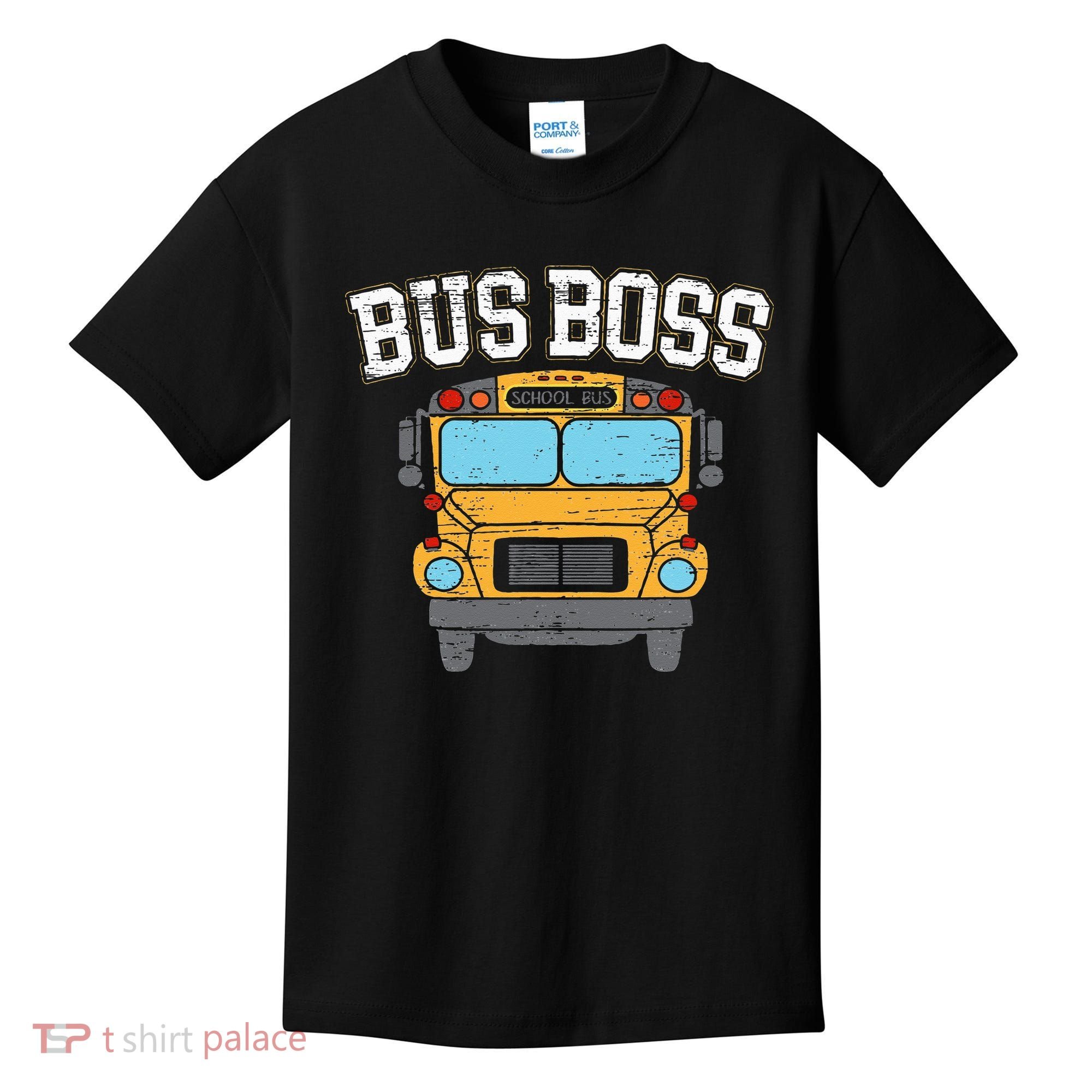Bus Boss School Service Student Delivery Specialist Kids T-Shirt