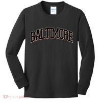Baltimore Baseball Sport Logo Kids Long Sleeve Shirt thumb 0