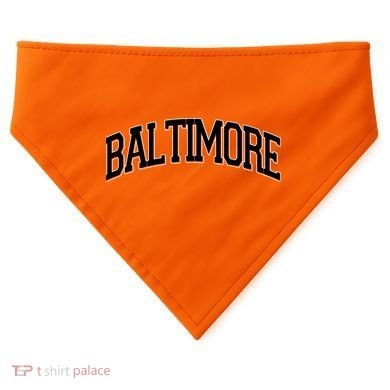 Baltimore Baseball Sport Logo USA-Made Doggie Bandana