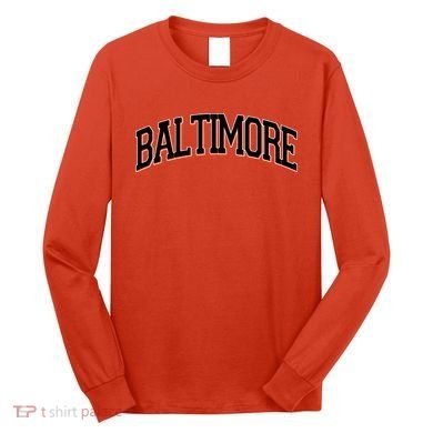 Baltimore Baseball Sport Logo Long Sleeve Shirt