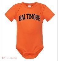Baltimore Baseball Sport Logo Baby Bodysuit thumb 0