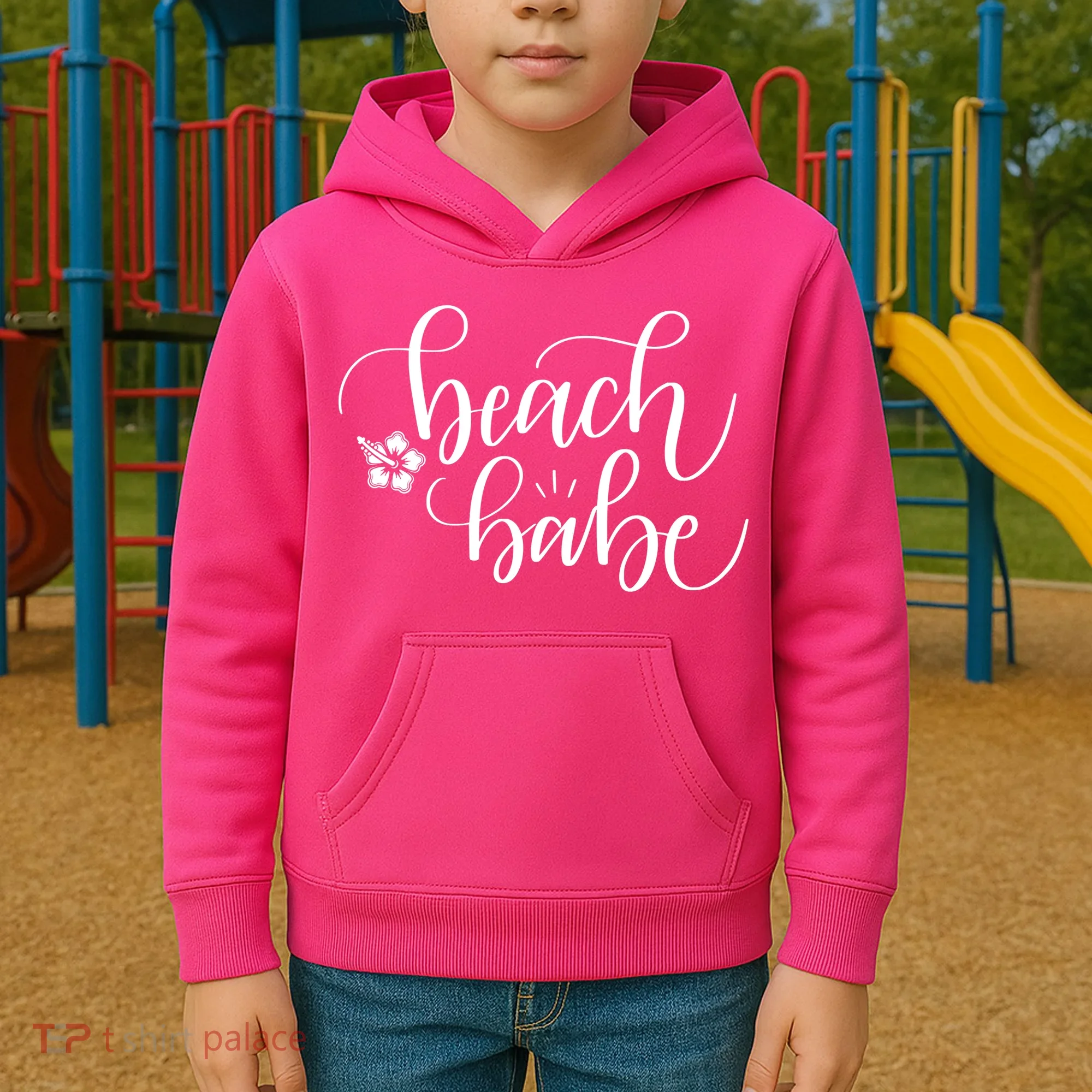 Beach Babe Summer Kids Hoodie