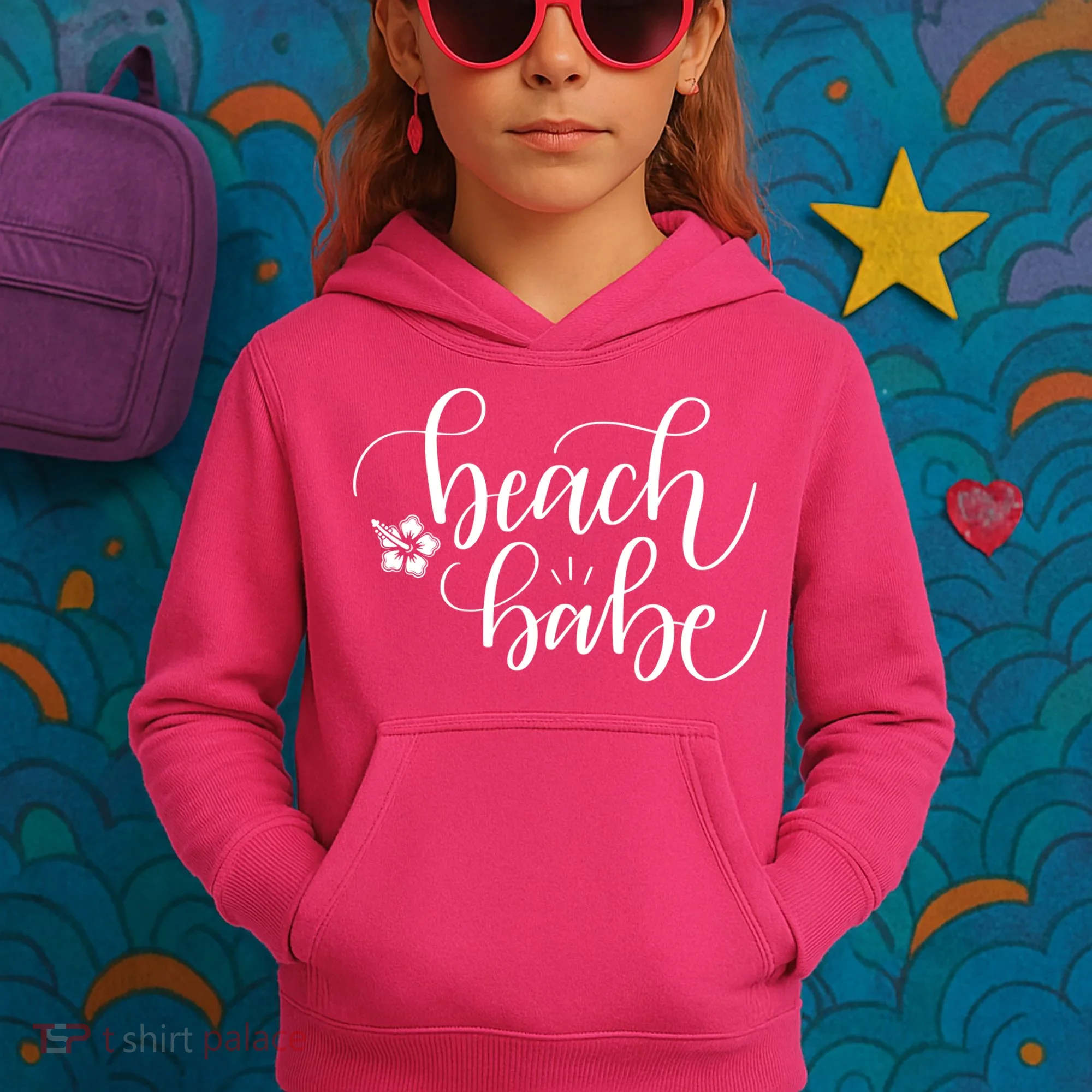 Beach Babe Summer Kids Hoodie