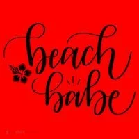 Beach Babe Summer Santa Hat thumb 1