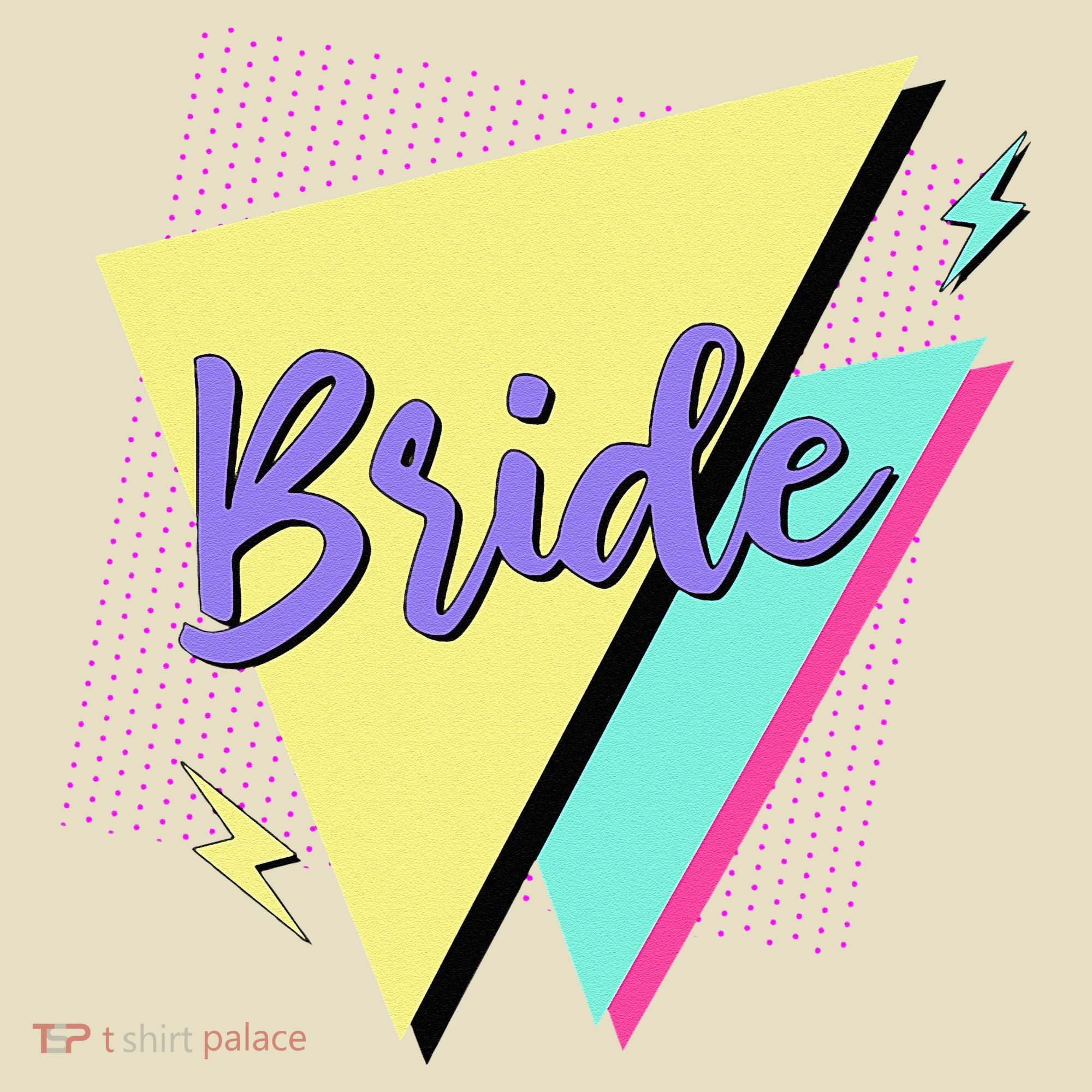 Bride & Bride Squad Retro 90’s Bachelorette Party Matching Comfort Colors Boxy T-Shirt