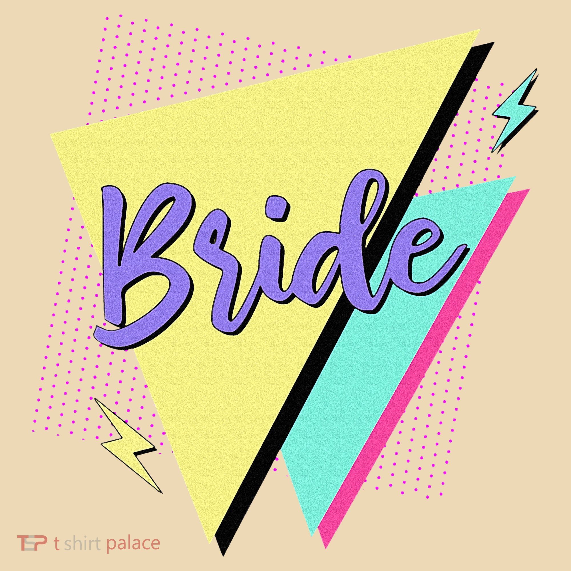 Bride & Bride Squad Retro 90’s Bachelorette Party Matching Tote Bag