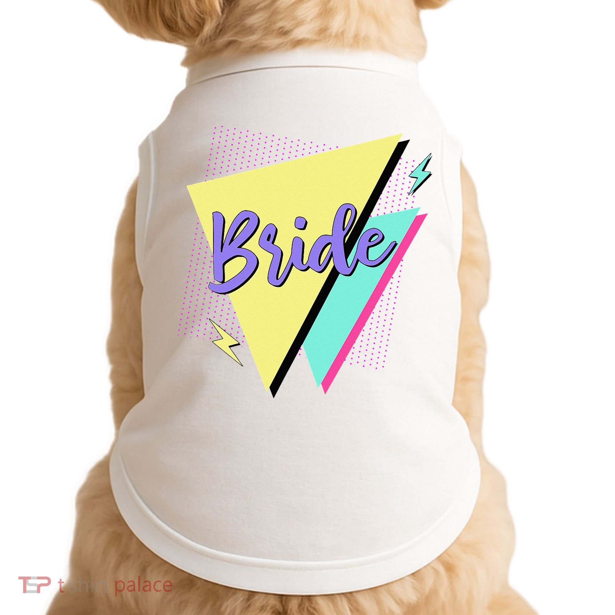 Bride & Bride Squad Retro 90’s Bachelorette Party Matching Doggie Tank