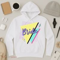 Bride & Bride Squad Retro 90’s Bachelorette Party Matching Hoodie thumb 3