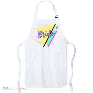Bride & Bride Squad Retro 90’s Bachelorette Party Matching Apron