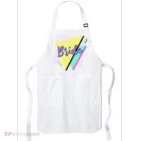 Bride & Bride Squad Retro 90’s Bachelorette Party Matching Apron thumb 0