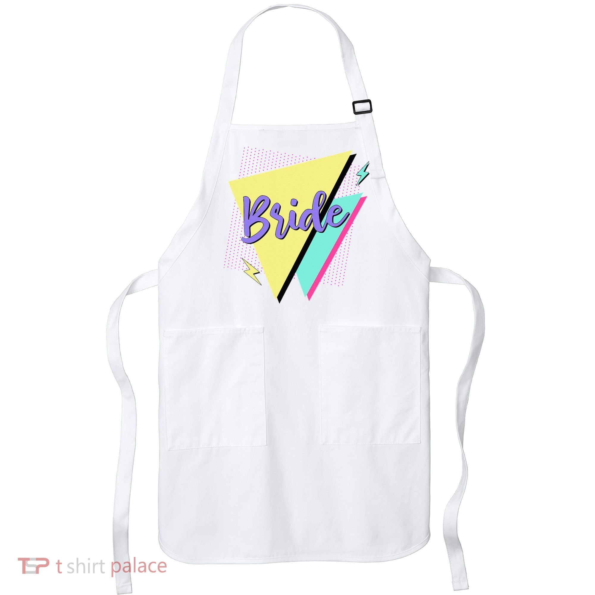 Bride & Bride Squad Retro 90’s Bachelorette Party Matching Apron