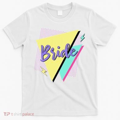 Bride & Bride Squad Retro 90’s Bachelorette Party Matching T-Shirt