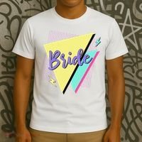Bride & Bride Squad Retro 90’s Bachelorette Party Matching T-Shirt thumb 3