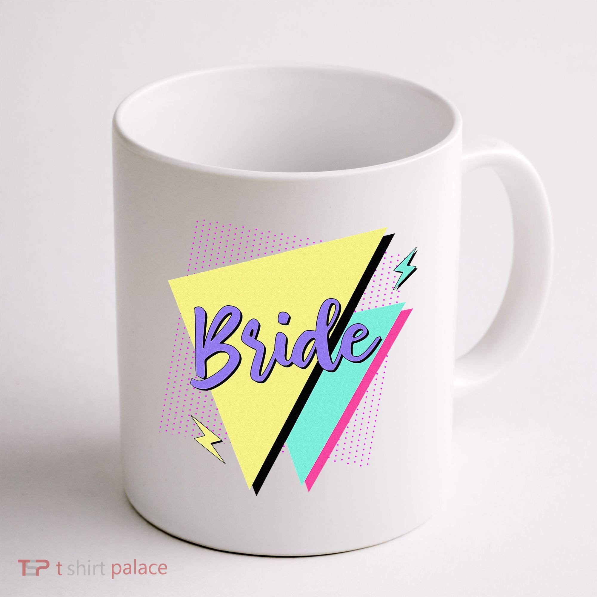 Bride & Bride Squad Retro 90’s Bachelorette Party Matching Coffee Mug