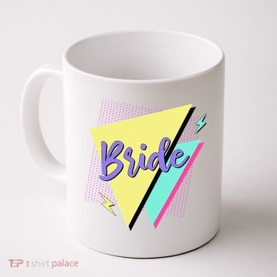 Bride & Bride Squad Retro 90’s Bachelorette Party Matching Coffee Mug