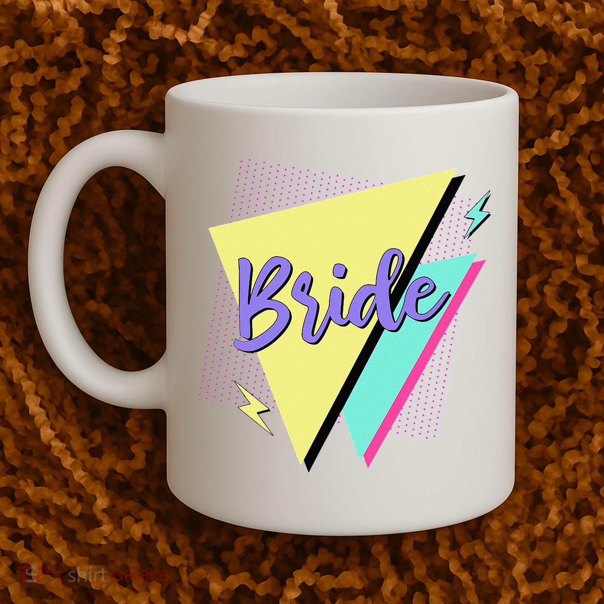 Bride & Bride Squad Retro 90’s Bachelorette Party Matching Coffee Mug