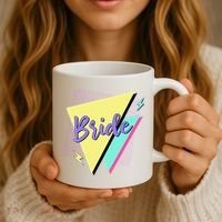 Bride & Bride Squad Retro 90’s Bachelorette Party Matching Coffee Mug thumb 3