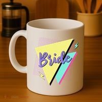 Bride & Bride Squad Retro 90’s Bachelorette Party Matching Coffee Mug thumb 4