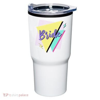Bride & Bride Squad Retro 90’s Bachelorette Party Matching Tumbler