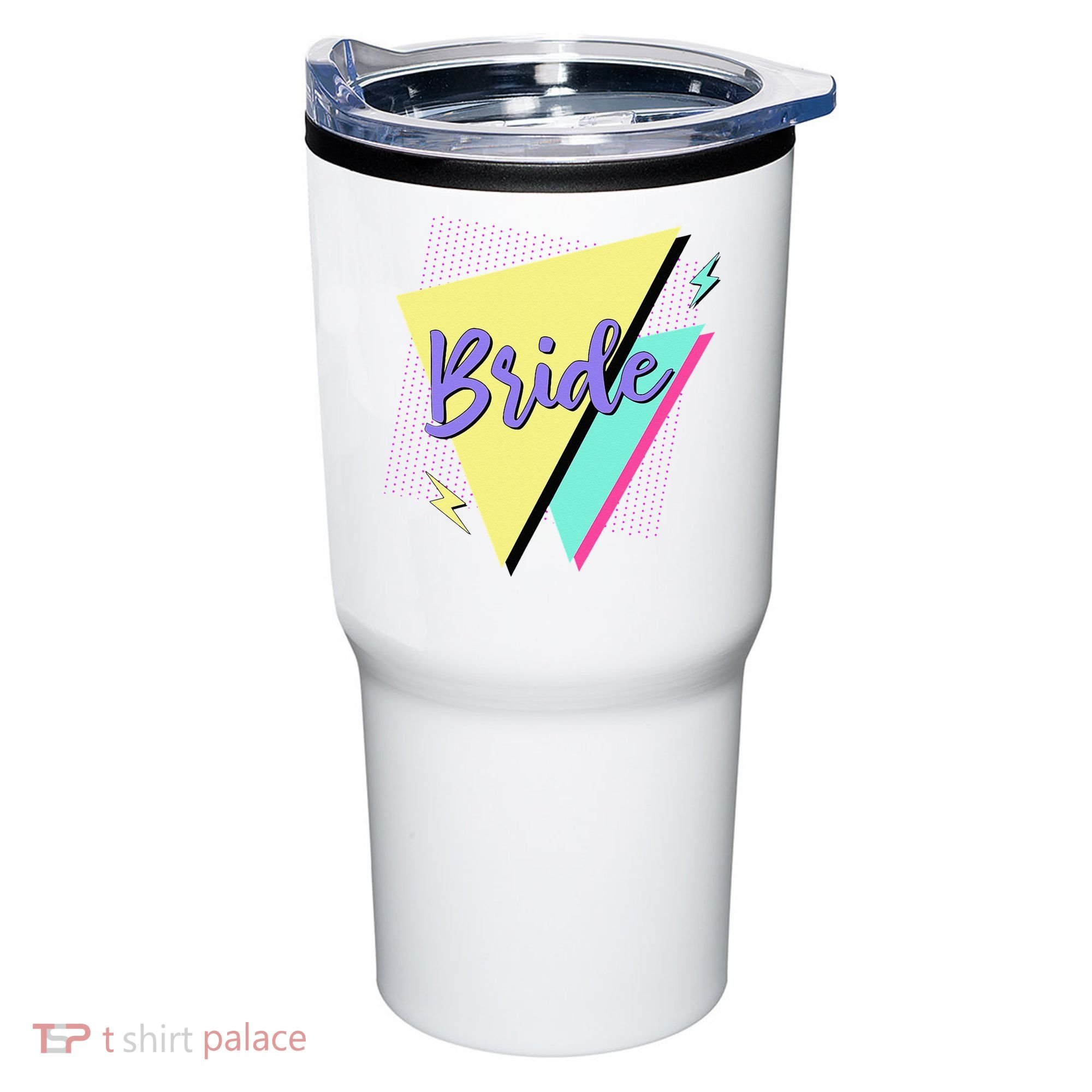 Bride & Bride Squad Retro 90’s Bachelorette Party Matching Tumbler