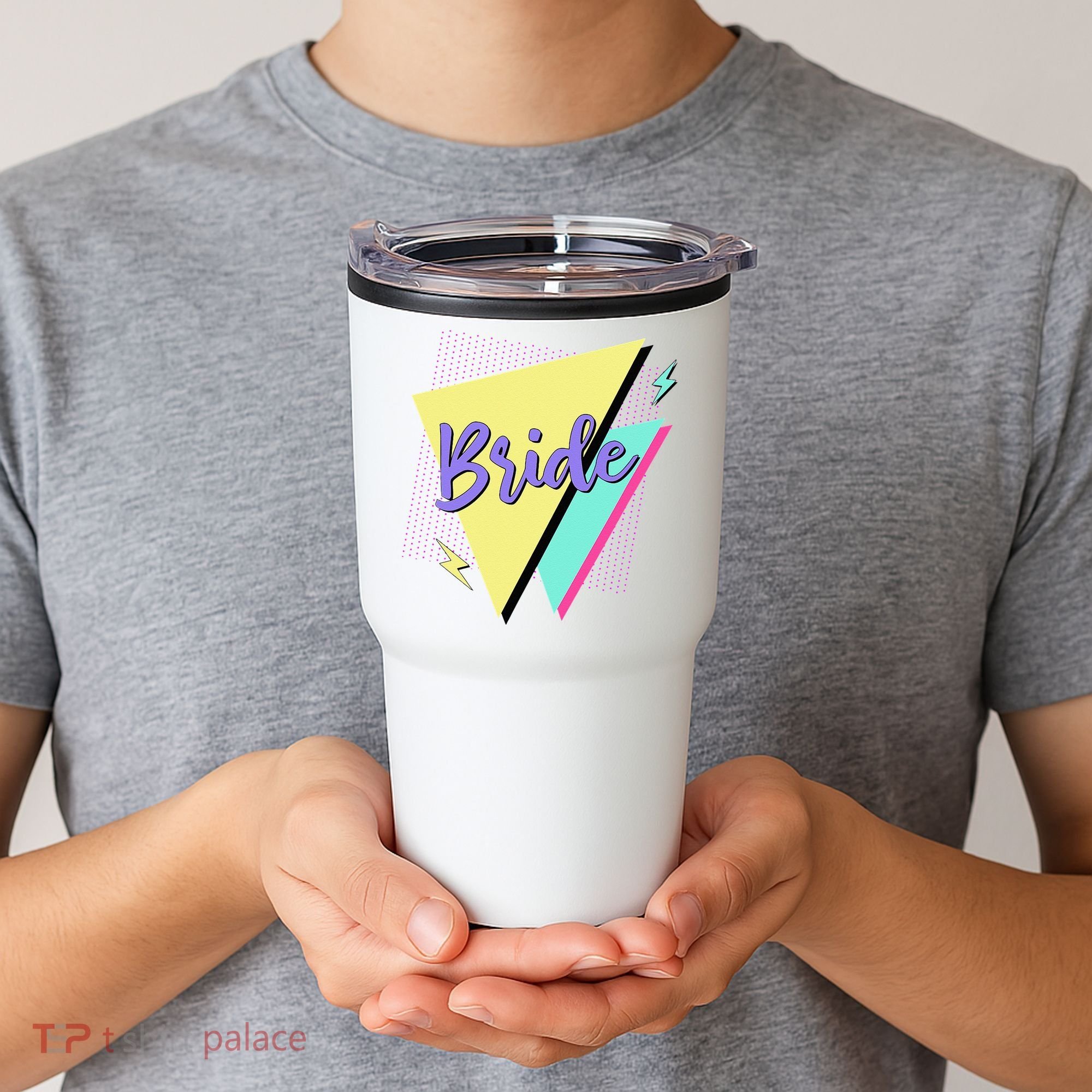 Bride & Bride Squad Retro 90’s Bachelorette Party Matching Tumbler
