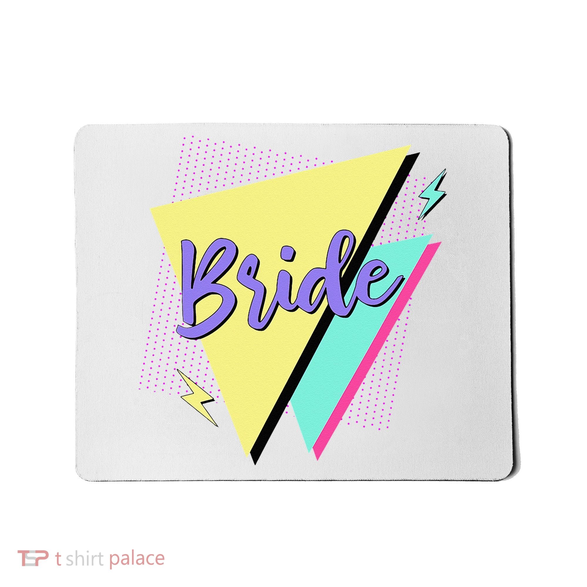 Bride & Bride Squad Retro 90’s Bachelorette Party Matching Mousepad