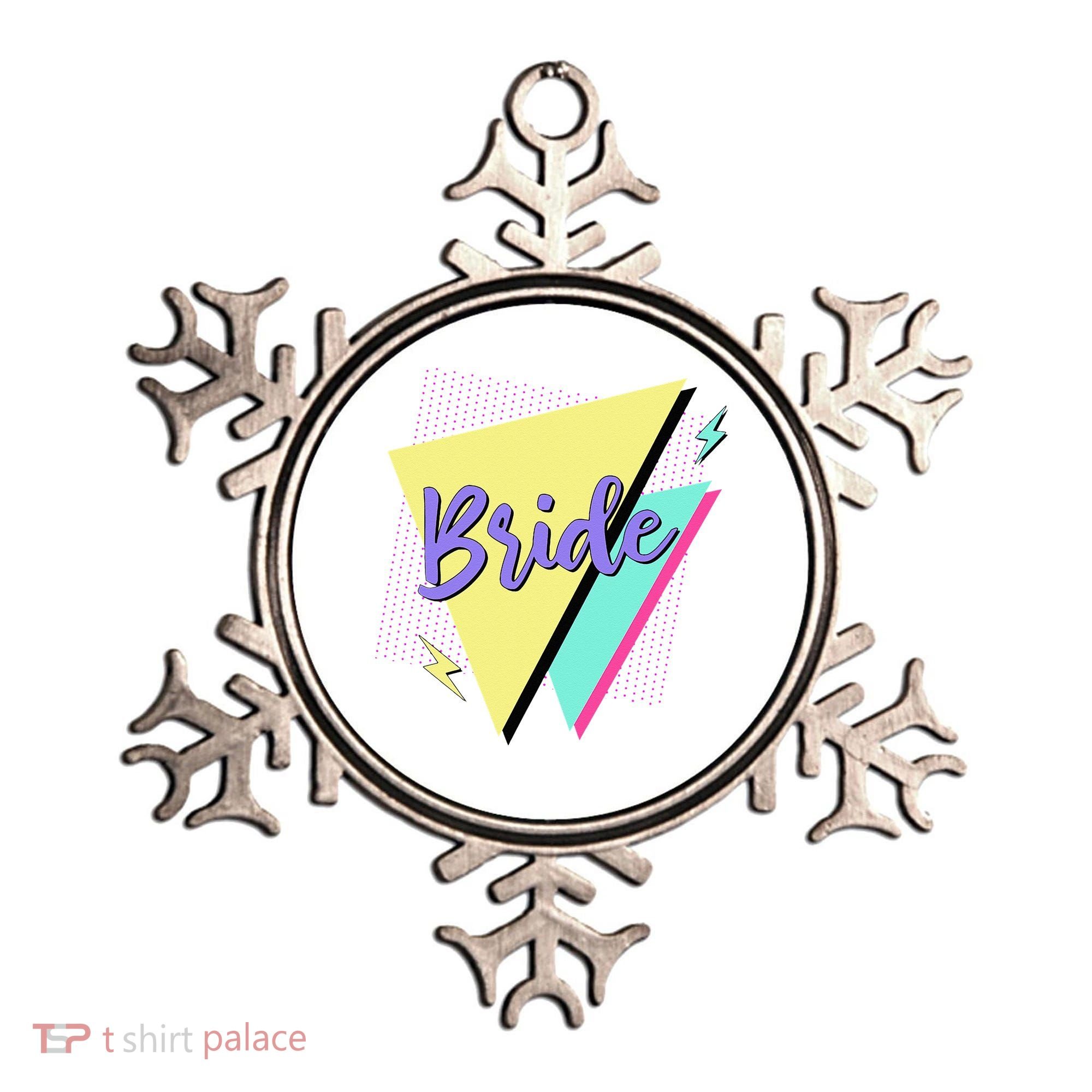 Bride & Bride Squad Retro 90’s Bachelorette Party Matching Ornament