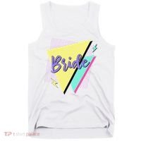 Bride & Bride Squad Retro 90’s Bachelorette Party Matching Tank Top thumb 0