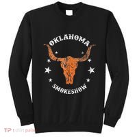 Boho Bull Skull Cow Oklahoma Smokeshow Western Country Sweatshirt thumb 0