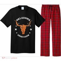 Boho Bull Skull Cow Oklahoma Smokeshow Western Country Pajama Set thumb 0