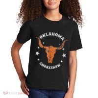 Boho Bull Skull Cow Oklahoma Smokeshow Western Country Kids T-Shirt thumb 2